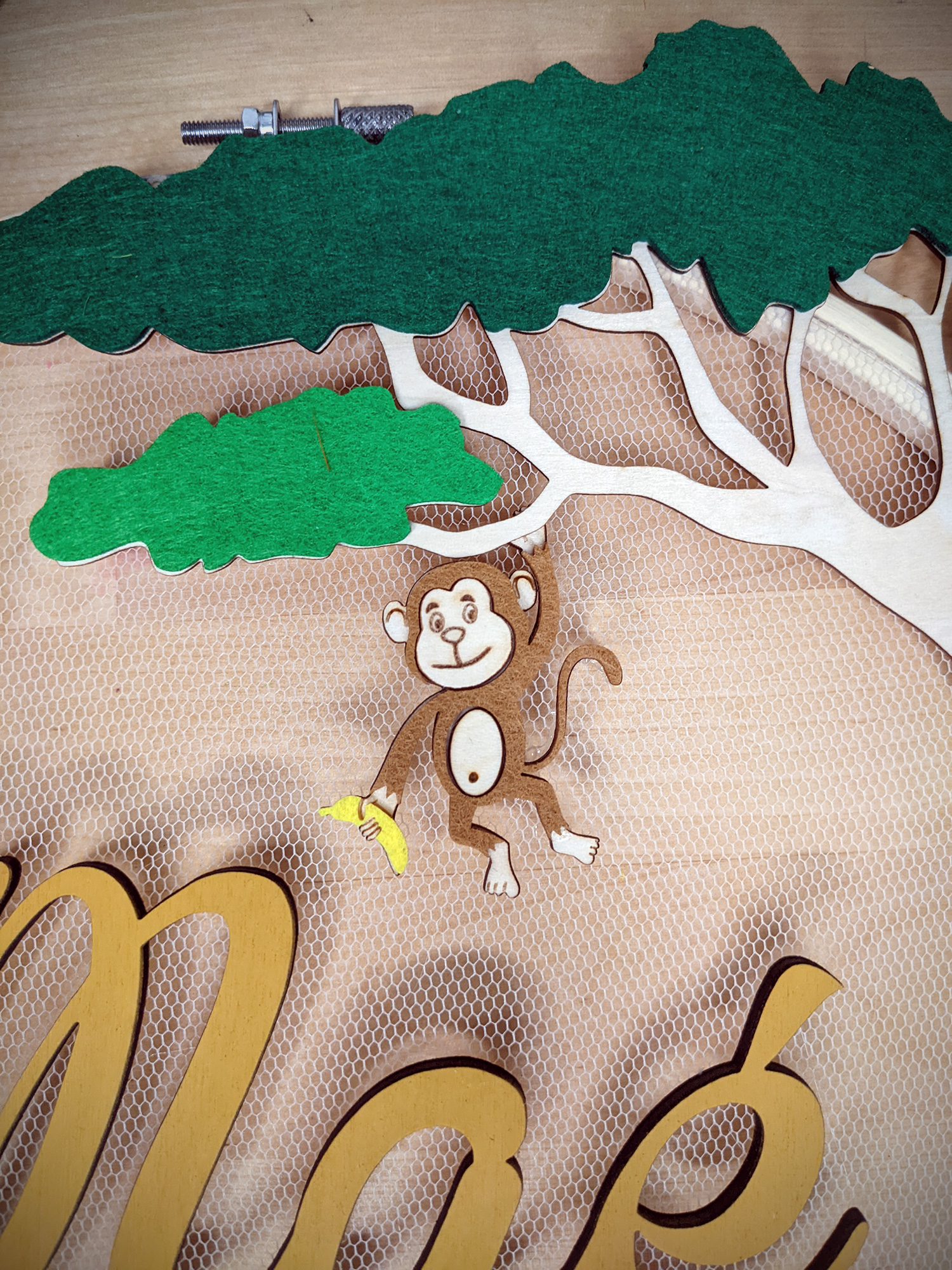 Couronne Savane avec singe