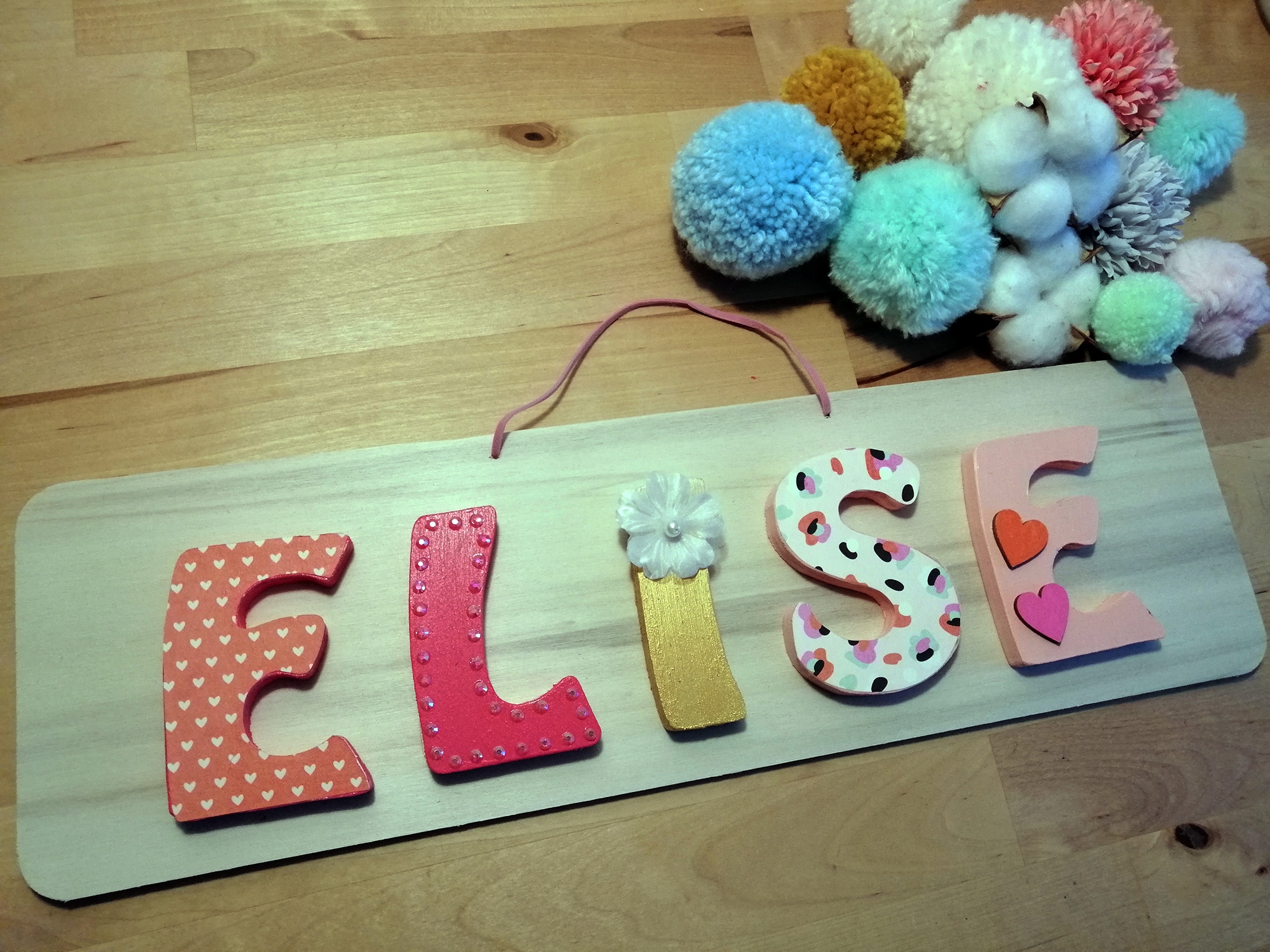 Lettre en bois - Pop