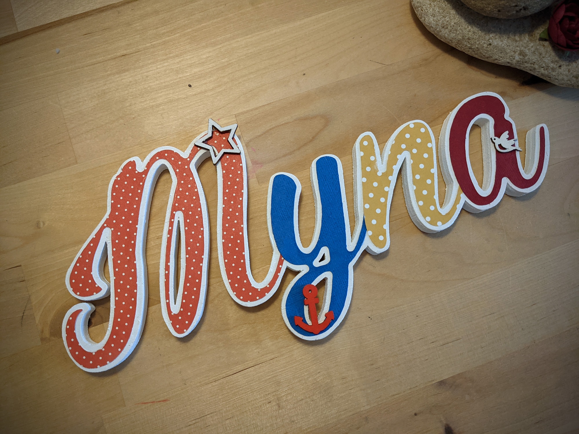 Prénom en bois - Pop