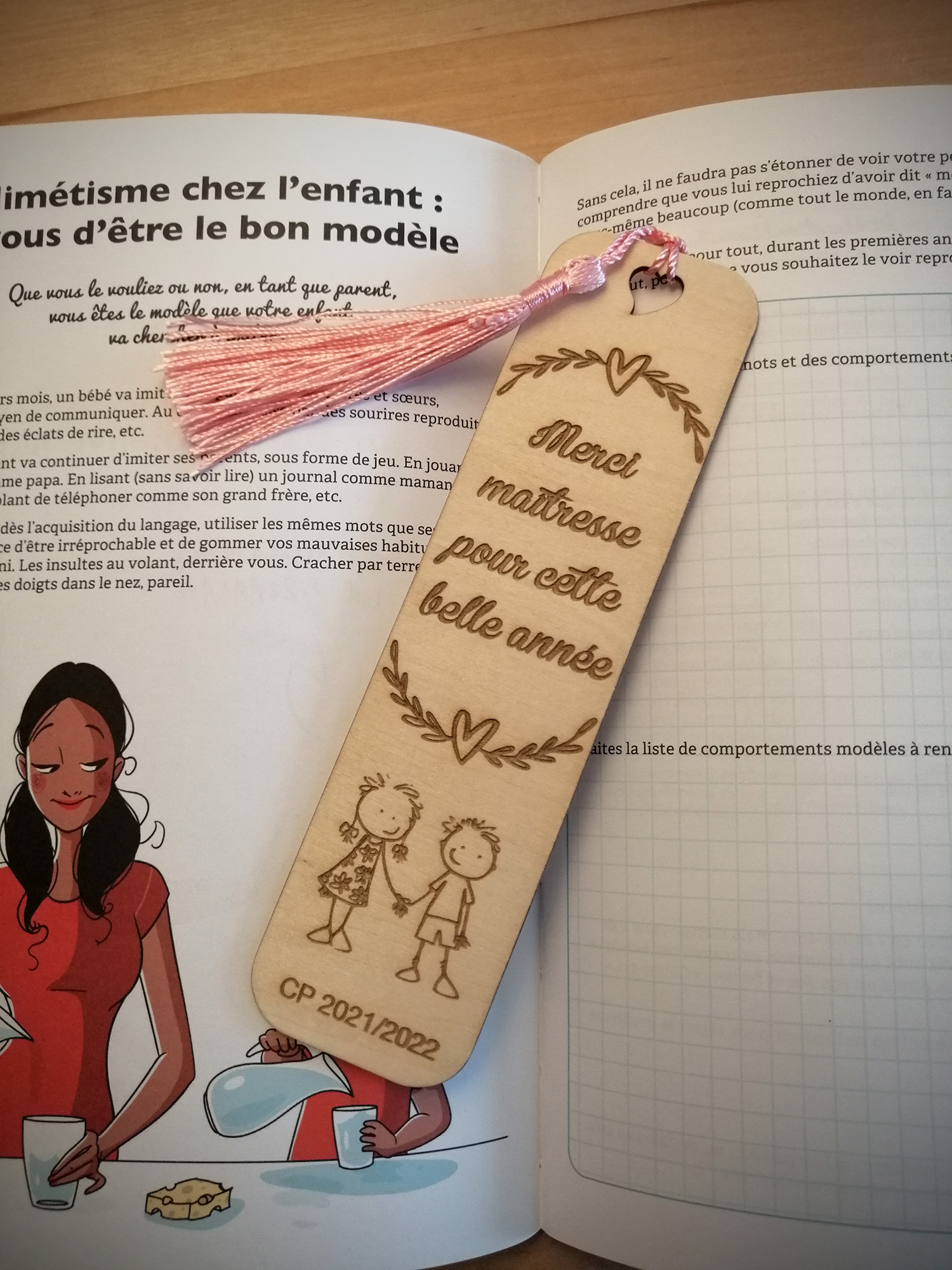 Marque page personnalisé