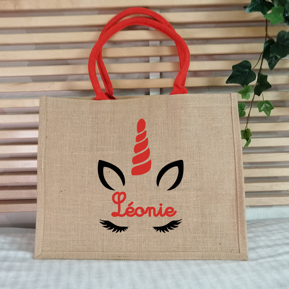 Sac en jute Licorne