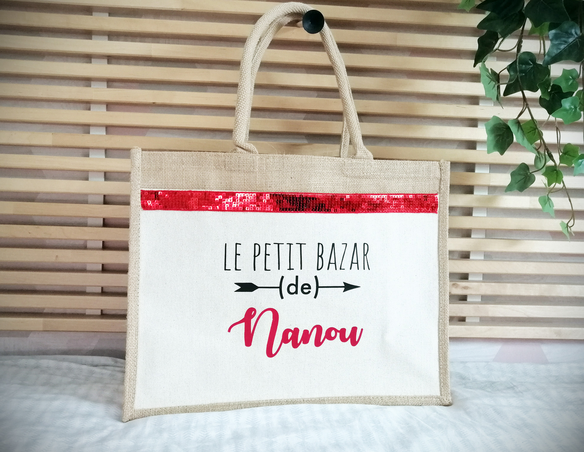 Sac en jute Le petit bazar