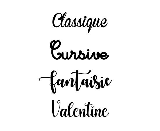 Typographie porte clé en bois