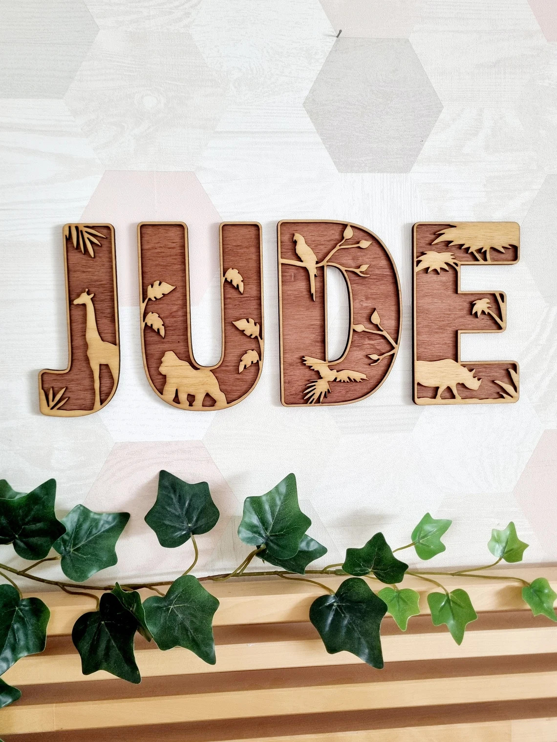 Lettre en bois Savane Jude