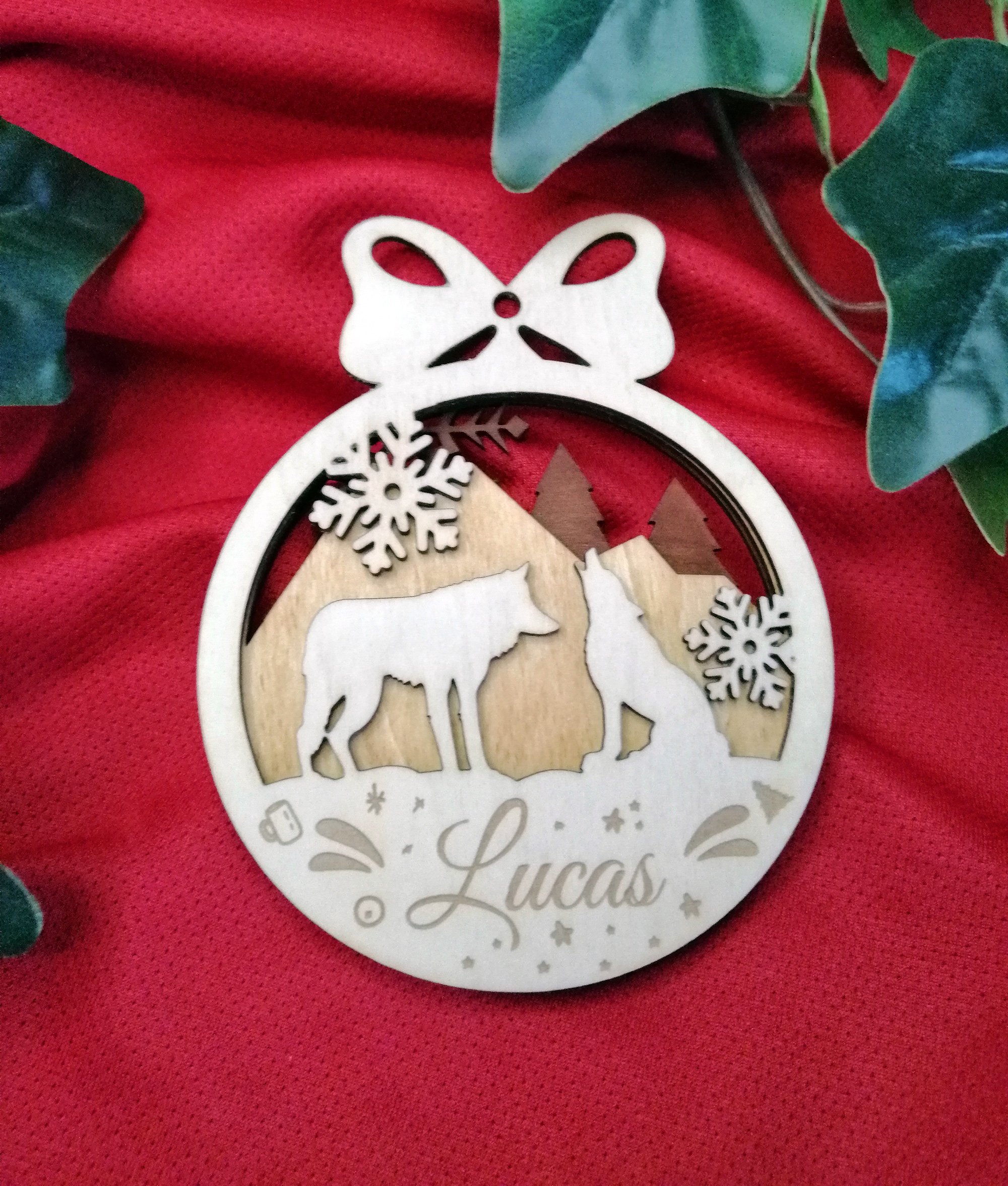 Boule de Noël personnalisée en relief